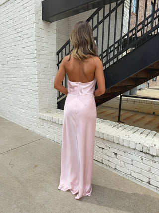 LALAVON | Blissful Blush Halter Maxi