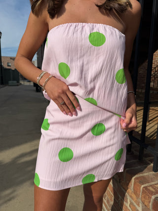 Polka Dot Strapless Set