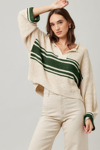 Hunter Patch Boxy Knit Green
