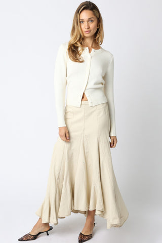 Olivaceous | Sallie Maxi Skirt Natural