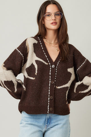 Wild and Free Cardigan Brown