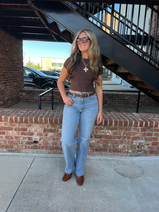 LE LIS | Brownie Tie Knit Top