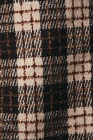 Le Lis | Elle Woolen Plaid Skirt Taupe-Brown
