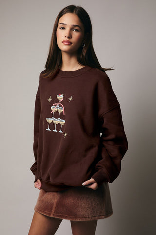 Le Lis | Holiday Embo Sweatshirt Coco