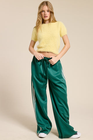 Mimosa | Zoe Fuzzy Short Sleeve Sweater Butter