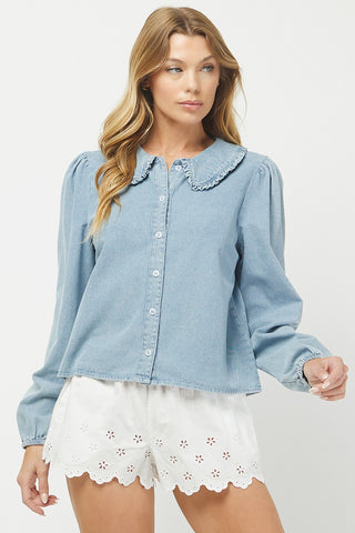 Needi | Cyrus Denim Top