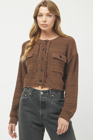 Needii | Emily 2-tone Cardigan Brown