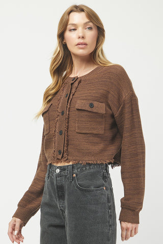 Needii | Emily 2-tone Cardigan Brown