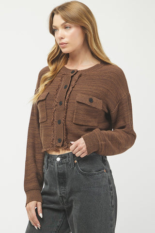 Needii | Emily 2-tone Cardigan Brown