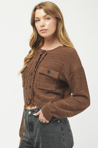 Needii | Emily 2-tone Cardigan Brown