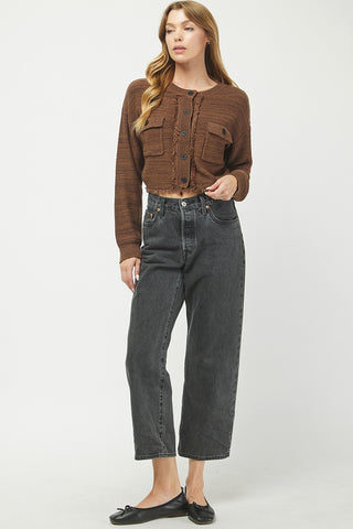 Needii | Emily 2-tone Cardigan Brown