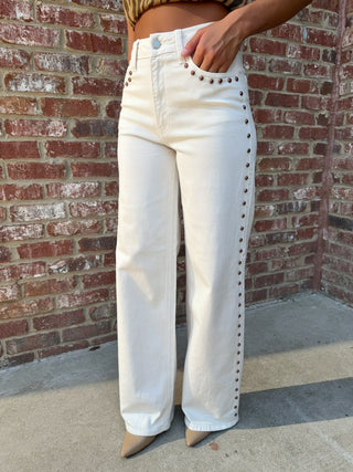 JBD | The Stud Jeans Cream
