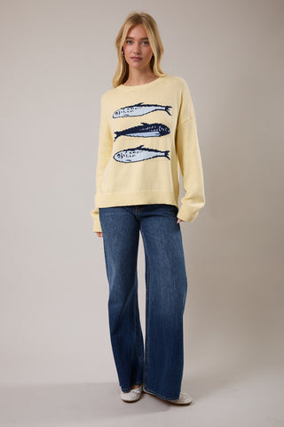 Le Lis | Zia 3 Sardines Sweater Lt Yellow