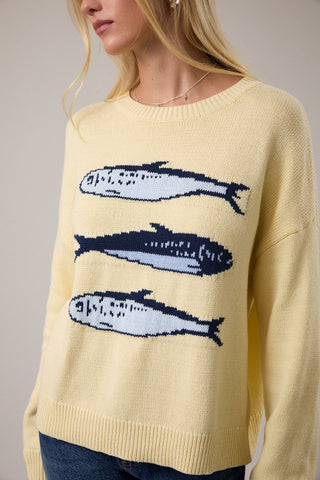 Le Lis | Zia 3 Sardines Sweater Lt Yellow