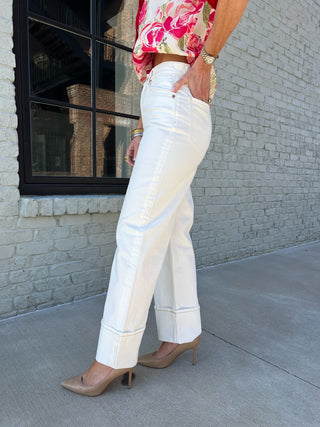 Daze Denim | Eastside Loose Cuff  Vanilla