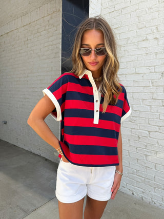 Entro | Rugby Stripe Polo