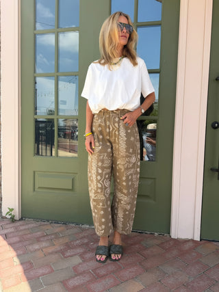 Bubble Up Cropped Tee - White