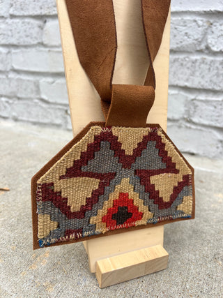 Orijinal | Kilim Pendant Necklace Suede v6
