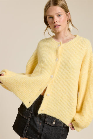 Mimosa | Ashland Balloon Sleeve Cardigan Butter