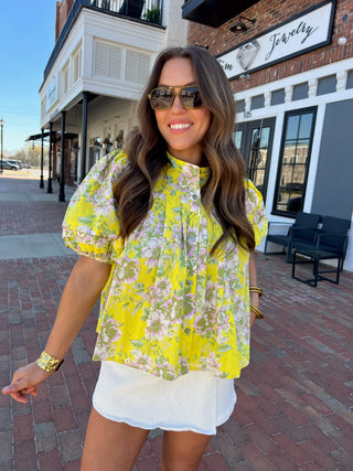 Sunset Tulips Blouse