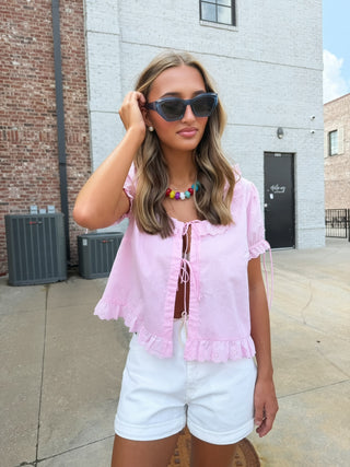 Hula Girl Top Pink