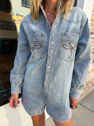 Musgraves Western Stitch Denim Romper