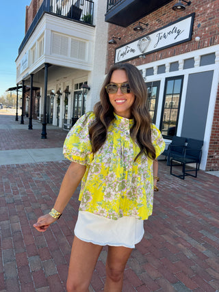 Sunset Tulips Blouse