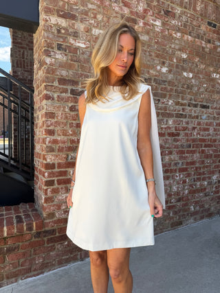 ENTRO | Nicoel Drape Dress Cream