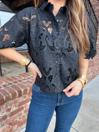 Z Supply | Midnight Embroidered Top