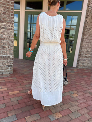 Habitual | Eyelet Maxi Skirt