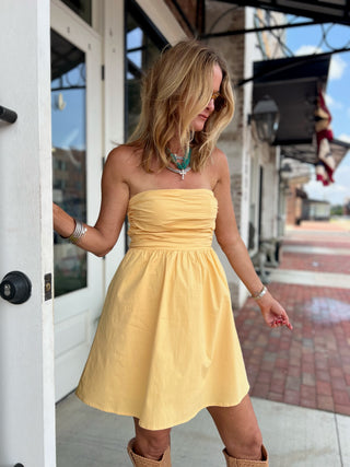 Needii | Mavis Tube Mini Dress Yellow