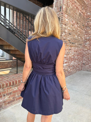 TCEC | Midnight Muse Belted Mini Dress