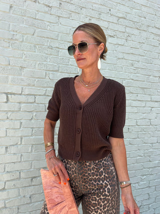 Steve Madden | Janae Cardigan Chocolate