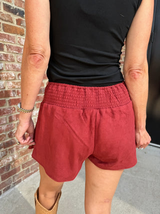 Susi Suede Skort Rust