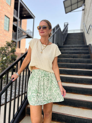 Sadie & Sage | Palm Whispers Skirt