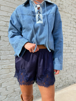 Austin Washed Denim Top