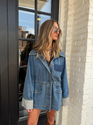 Millie Denim Jacket - Dark Wash