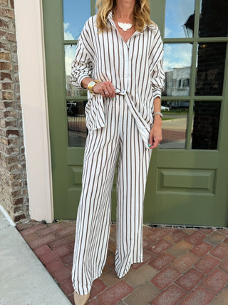 Minka Striped Set Brown Combo