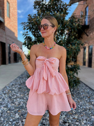SADIE AND SAGE| Create Memories Strapless Top