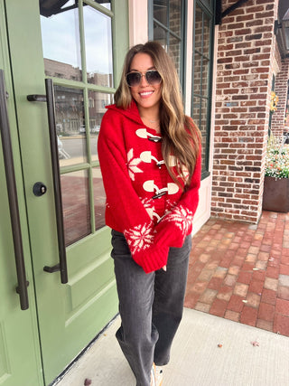 Denver Days Sweater Red