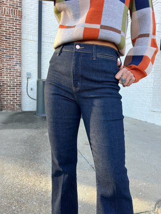 Daze | Sunset Flare High Rise Leg in Rinse