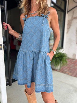 Entro Dolly Up Denim Dress