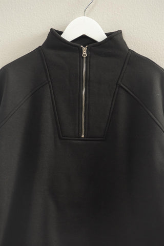 Ciri Quarter Zip Pullover Black [Door Buster]