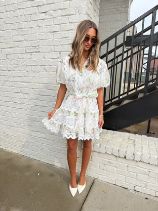INA | Romance White Floral Dress