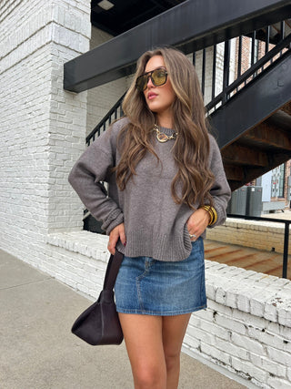 Z Supply | Cirrus Cozy Sweater Burnt Ash Heather