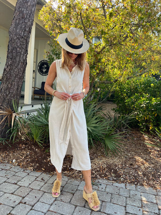 30a Array | Cozy Co Delyth Waist Tie Midi Dress Oatmeal