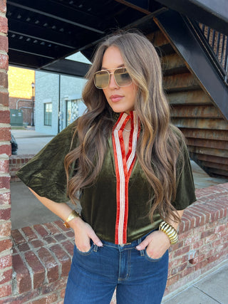 THML | Jane Velvet Blouse