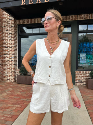 Z Supply | Topanga Linen Short White