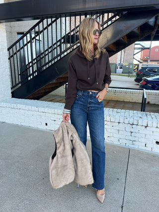 Steve Madden | Kinny Sweater Dark Espresso Hoodie