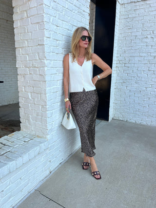 Dress Forum | Lara Maxi Skirt Print Taupe